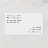 Gärtner-Visitenkarten Visitenkarte (Rückseite)