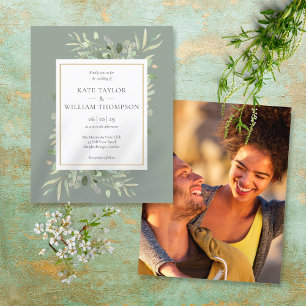 Gärtnerei Hochzeitsfeier Foto Einladung