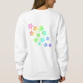 Gärtnerei Oma Rainbow Blume Sweatshirt (Rückseite)