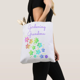 Gärtnerei Oma Regenbogen Blume Totbeutel Tasche