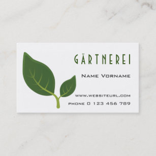 Gartenbau Visitenkarten Zazzle.de