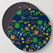 Gärtnerfreund Pflanze Liebhaber des Gartenbaus Button (Vorne & Hinten)