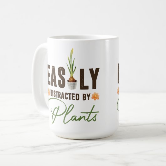 Gärtnergeschenk für Gärtner Pflanze Kaffeetasse (Vorderseite Links)