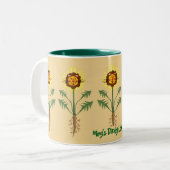 Gärtnergeschenk-Tasse Zweifarbige Tasse (Vorderseite Links)