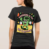Gärtnerglück Wasserversorgung kann Tri-Blend Shirt (Rückseite)