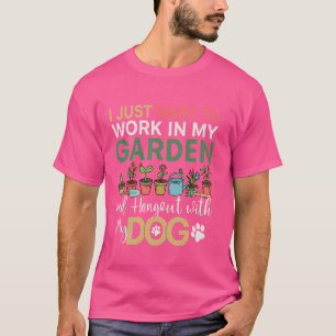 Gärtnerhund Liebhaber Männer Gärtner Garten Plaka T-Shirt