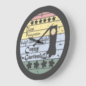 Gärtnerin, Gartenlady, Gummistiefel Prinzessin Große Wanduhr (Winkel)