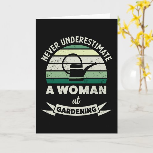 Gärtnerin Gezwitscher Gärtnerin Mama Karte (Gelbe Blume)