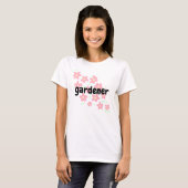 Gärtnerin mit Blume T - Shirt (Vorne ganz)