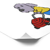 Gärtnerin mit Rasenmäher | Farbe wählen Fotodruck (Ecke)