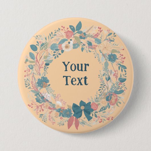 Gärtnerisch Inspiriert Blume Wreath Lapel Zubehör Button (Vorderseite)