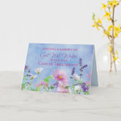 Gärtnerische Blume während der Krebsbehandlung Karte (Gelbe Blume)