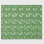 Gärtnerische Worte Garten Liebhaber Modernes Grüne Geschenkpapier (Flach)