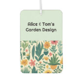 Gärtnern Business QR Code Moderne Werbung Autolufterfrischer (Vorderseite)