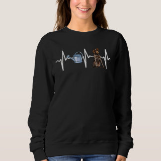 Gärtnern des deutschen Drahthaars Pointer Heartbea Sweatshirt