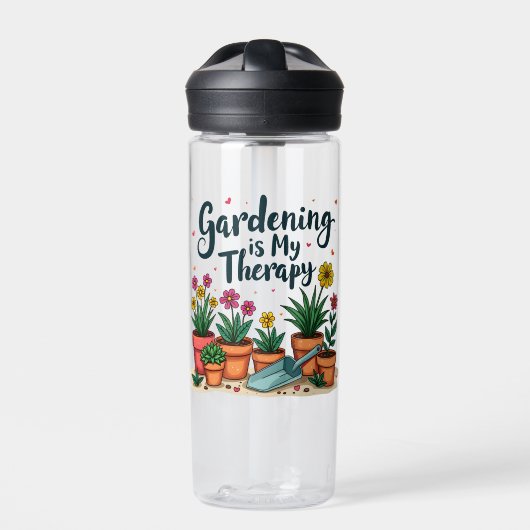 Gärtnern ist meine therapeutische Gärtnergärtnerei Trinkflasche (Vorderseite)