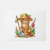 Gärtnern mit Katzen Fußmatte (Vorderseite)