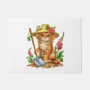 Gärtnern mit Katzen Fußmatte