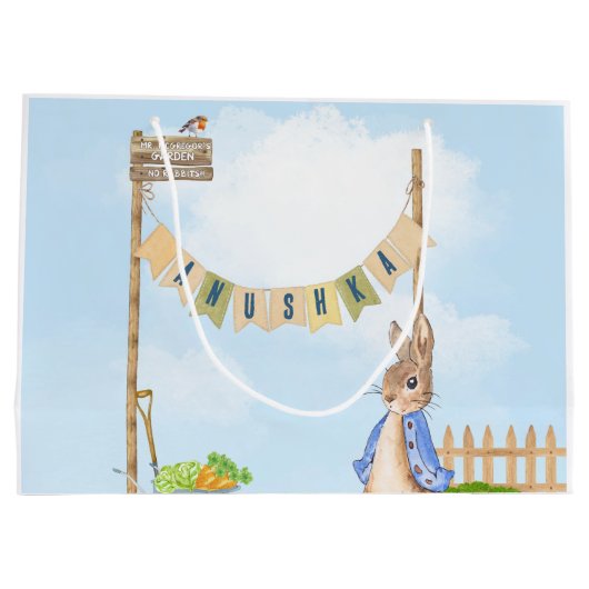 GärtnerPeter der Kaninchen Große Geschenktüte (Rückseite)