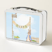 GärtnerPeter der Kaninchen Metall Brotdose (Rückseite)