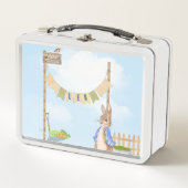 GärtnerPeter der Kaninchen Metall Brotdose (Vorderseite)