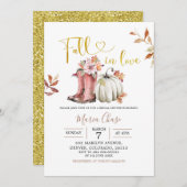 Gärtnerpumpenfall im Brautparty der Liebe Einladung (Vorne/Hinten)