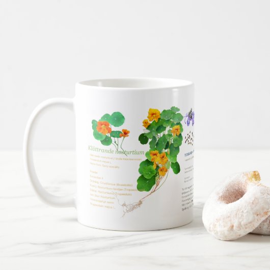 Gärtners Kaffeepause. Kaffeetasse (Mit Donut)