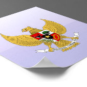 Garuda Pancasila, Arms Indonesia, Indonesien Poster (Ecke)