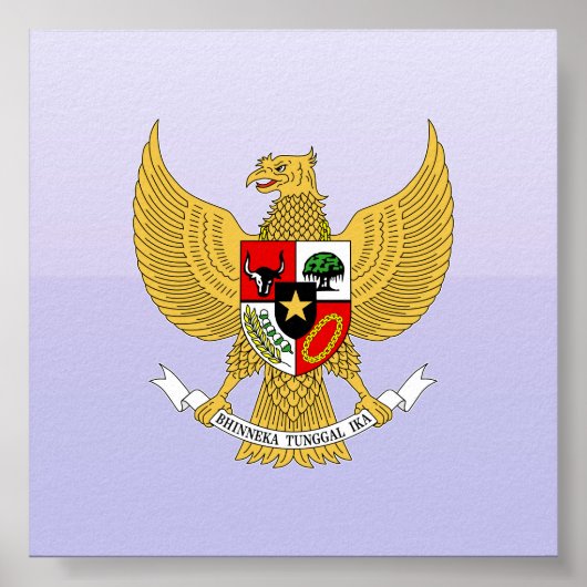 Garuda Pancasila, Arms Indonesia, Indonesien Poster (Vorne)