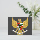 Garuda Pancasila, Arms Indonesia, Indonesien Postkarte (Stehend Vorderseite)