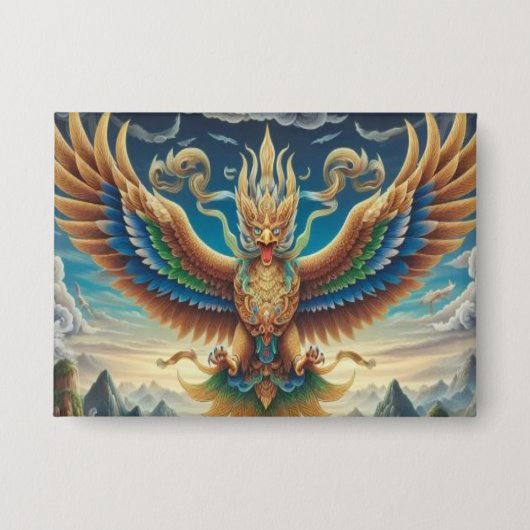 Garuda Rectangle Button (Vorderseite)