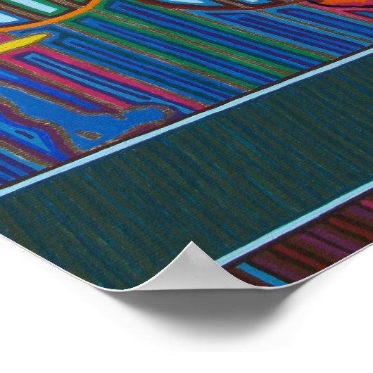 Garudasana - 2011 als Leinwand / Poster (Ecke)