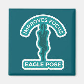 Garudasana Eagle Pose • Improves Focus Yoga Magnet (Vorne)