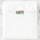 Garvey Pan-African Flag Runder Aufkleber (Tasche)