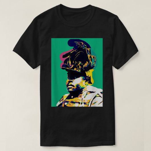 Garvey Pan African Pop Art Marcus Schwarzer  T-Shirt (Design vorne)