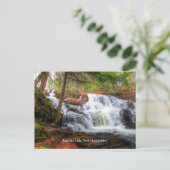 Garwin Falls, landschaftliches Foto New Hampshire, Postkarte (Stehend Vorderseite)