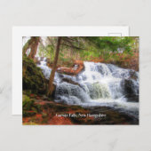 Garwin Falls, landschaftliches Foto New Hampshire, Postkarte (Vorne/Hinten)