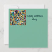 GARY ~ Birthday Card ~ Cat Multicolors ~ (Rückseite)