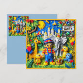 GARY ~ Birthday Card ~ Park Ranger ~ (Vorne/Hinten)