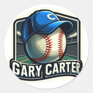 GARY CARTER RUNDER AUFKLEBER
