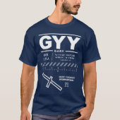 Gary/Chicago International Airport GYY T - Shirt (Vorderseite)