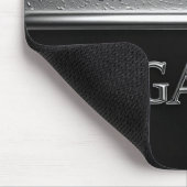 Gary Chrome Namensschild mit flüssigen Metalltropf Mousepad (Ecke)