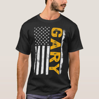 Gary City, Staat Indiana, US-amerikanische Flagge T-Shirt