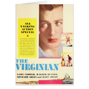 Gary Cooper 1929 Die Virginia Farbkarte