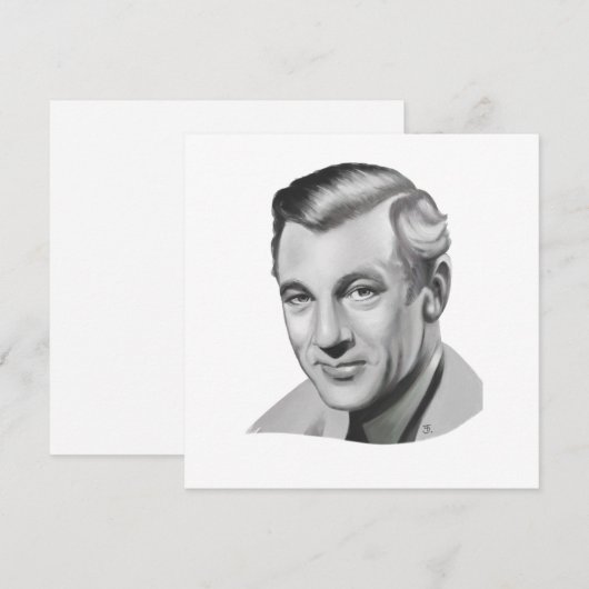 Gary Cooper Feiertagskarte (Vorne/Hinten)