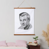 Gary Cooper Wandteppich Mit Holzrahmen (Schlafzimmer)