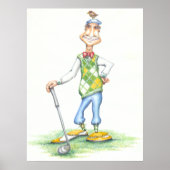Gary das Golfer-Poster Poster (Vorne)