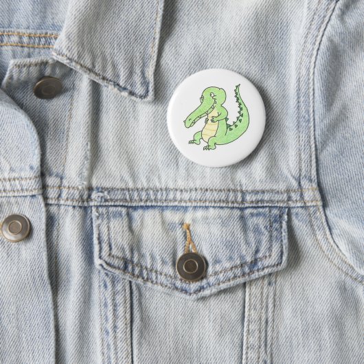 Gary der Alligatorknopf Button (Beispiel)