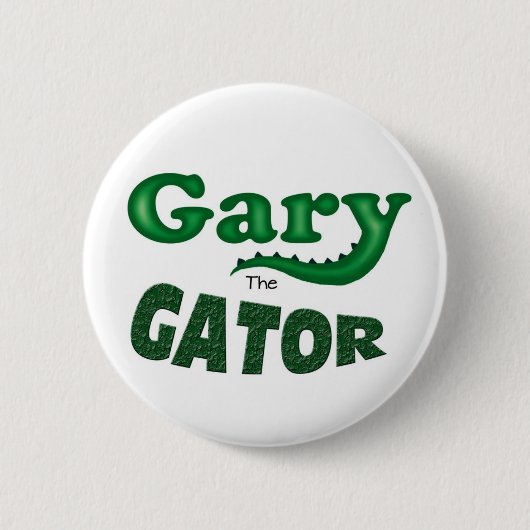 Gary der Alligatorlogoknopf Button (Vorderseite)