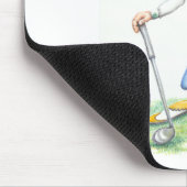 Gary die GolfspielerMausunterlage Mousepad (Ecke)
